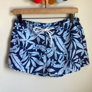 Y2K raya sun tropical print beach board skort with built in shorts